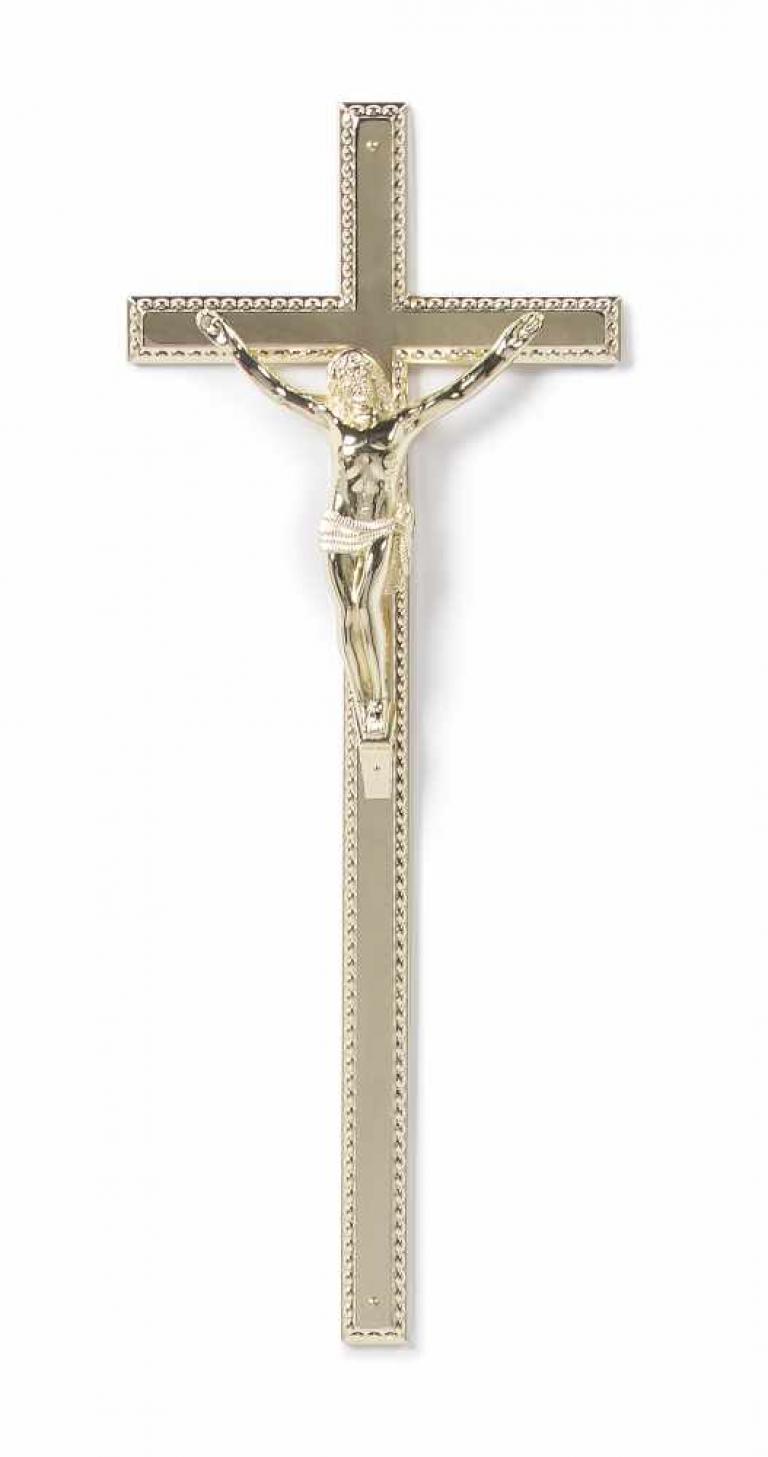 KRUIS BEWERKT  4,4,5X17,5 GOUD