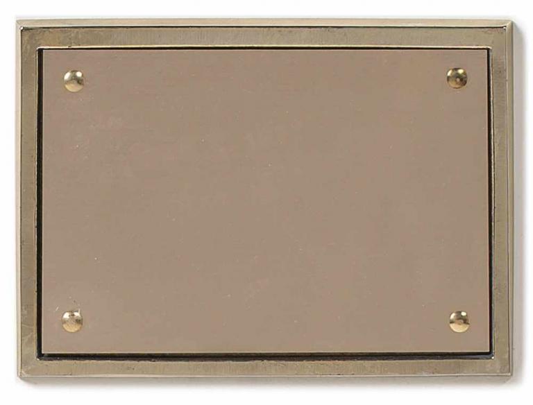 PLAAT PLAST.GOUD 4 GATEN 145X100