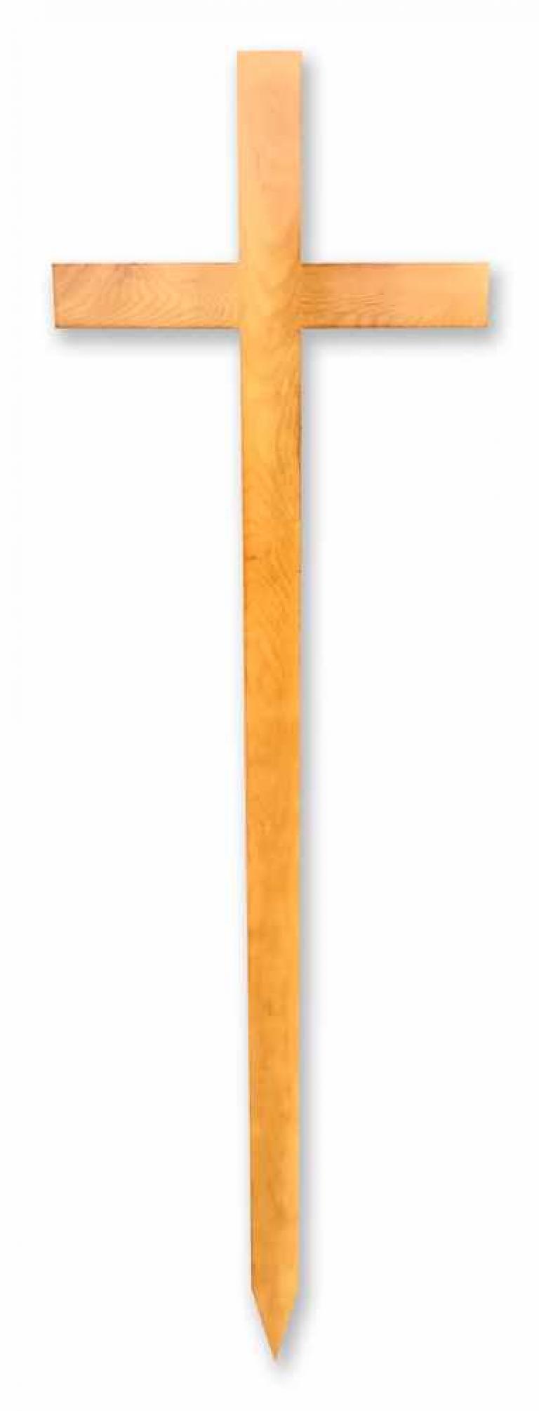 DUNNE HOUTEN MARKEERKRUIS 150x42 cm LICHT VAN KLEUR