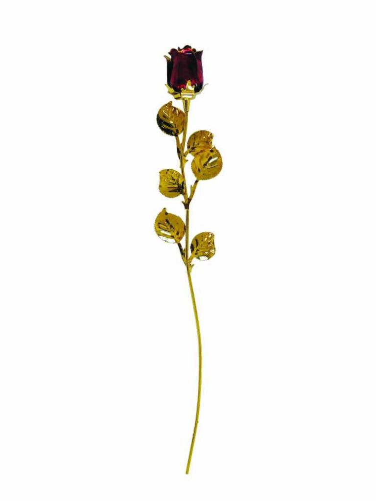 ROSE 3D ROOD MODERN GOUD